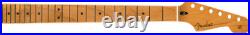 Fender Satin Roasted Maple Strat/Stratocaster Neck, 22 Jumbo, 12, Flat Oval