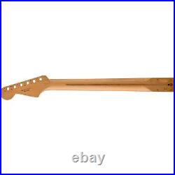 Fender Satin Roasted Maple Stratocaster Neck, 22 Jumbo, 12, Rosewood, Flat Oval