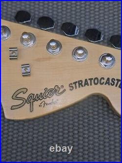 Fender Squier Standard Stratocaster Maple loaded neck big 70s headstock