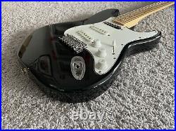 Fender Standard Stratocaster MIM Vintage 1991 Black Maple Neck Guitar + Gig Bag