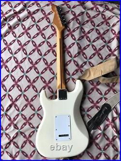 Fender Standard Stratocaster Olympic White Strat Maple Neck Guitar
