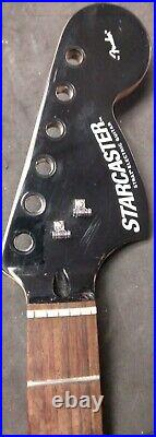 Fender Starcaster Rosewood Guitar Neck Black Headstock