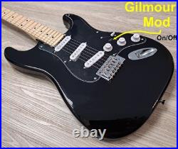 Fender Stratocaster Black Guitar with Gilmour MOD Strat SSS LTD Maple Neck