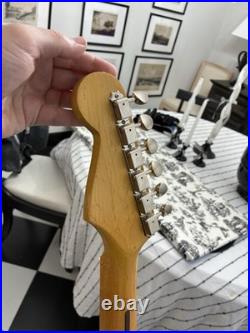 Fender Stratocaster Blue Electric Guitar 6 String Maple Fretboard with Strap 2003