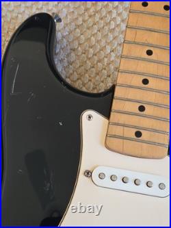 Fender Stratocaster Electric Guitar Black Maple Neck MIM MZ3 Serial