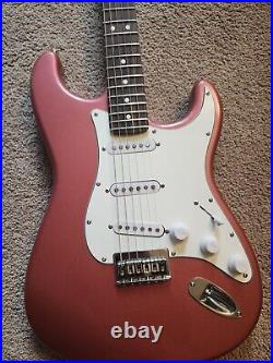 Fender Stratocaster Hardtail Burgundy Mist With Roasted Maple Rosewood Neck