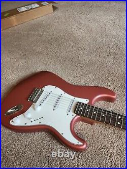 Fender Stratocaster Hardtail Burgundy Mist With Roasted Maple Rosewood Neck