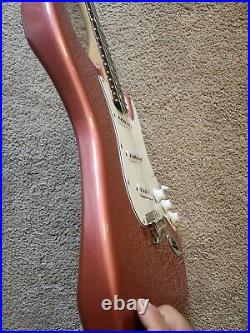 Fender Stratocaster Hardtail Burgundy Mist With Roasted Maple Rosewood Neck