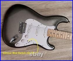 Fender Stratocaster Silver Guitar with Gilmour MOD Strat SSS LTD Maple Neck BLEM