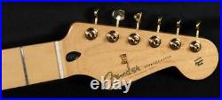 Fender Stratocaster Strat Electric Guitar Neck with Gold Tuners