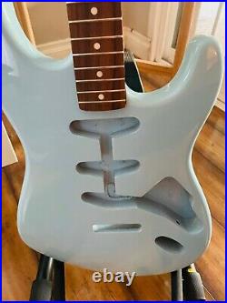 Fender Stratocaster body and neck husk sonic blue