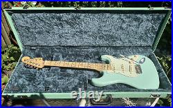 Fender Vintera 60s RI Surf Green Stratocaster with American Special Neck and Case