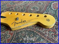 Fender licensed stratocaster neck beautiful factory road worn unused