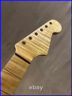 Ferocious Flame Maple Strat Guitar Neck Fits Fender & Warmoth