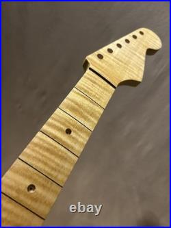 Ferocious Flame Maple Strat Guitar Neck Fits Fender & Warmoth