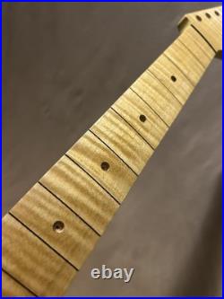 Ferocious Flame Maple Strat Guitar Neck Fits Fender & Warmoth