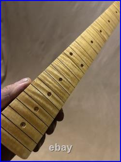Ferocious Flame Maple Strat Guitar Neck Fits Fender & Warmoth