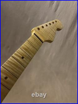 Ferocious Flame Maple Strat Guitar Neck Fits Fender & Warmoth