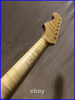 Ferocious Flame Maple Strat Guitar Neck Fits Fender & Warmoth