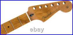 Genuine Fender ROASTED MAPLE Strat Neck, 21 Narrow Tall Frets, 9.5 C-Shape