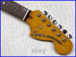 Genuine Fender Squier Strat 70's Style LARGE HEADSTOCK TINTED Classic Vibe Neck Genuine Fender Squier Strat 70's Style LARGE HEADSTOCK TINTED Classic Vibe Neck
