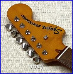 Genuine Fender Squier Strat 70's Style LARGE HEADSTOCK TINTED Classic Vibe Neck Genuine Fender Squier Strat 70's Style LARGE HEADSTOCK TINTED Classic Vibe Neck