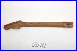 Guitar Neck 3a Roast Curly Maple on Cherry- S Style Fits Fender Stratocaster
