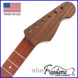 Guitar Neck Padouk on Sapele 24.75 Conversion S Style Fits Fender Strat