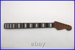 Guitar Neck Rosewood on Q-Sawn Roast Maple 24.75 S Style Fits Fender Strat