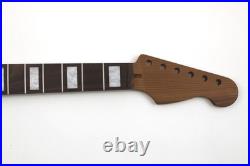 Guitar Neck Rosewood on Q-Sawn Roast Maple 24.75 S Style Fits Fender Strat