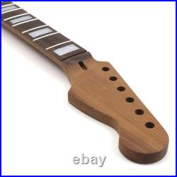 Guitar Neck Rosewood on Q-Sawn Roast Maple 24.75 S Style Fits Fender Strat
