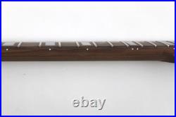 Guitar Neck Rosewood on Q-Sawn Roast Maple 24.75 S Style Fits Fender Strat