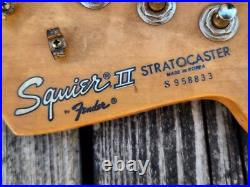 Guitar Neck Stratocaster Fender Squier II (No Nut) Vintage With Tuners Guitar Neck Stratocaster Fender Squier II (No Nut) Vintage With Tuners