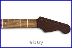 Guitar Neck Zebrawood on Roasted Maple S Style Fits Fender Stratocaster