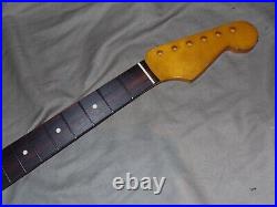 HEAVY VENEER RELIC Allparts Rosewood Neck willfit vintage Stratocaster mjt body