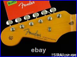 LEFTY Fender American Original 50s Strat NECK & TUNERS Stratocaster USA Maple