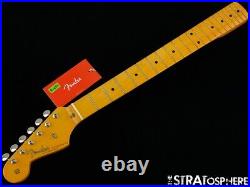 LEFTY Fender American Original 50s Strat NECK & TUNERS Stratocaster USA Maple