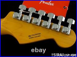 LEFTY Fender American Ultra Stratocaster Strat NECK & LOCKING TUNERS, D Maple