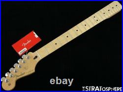 LEFTY Fender Player Stratocaster Strat NECK +TUNERS, Modern C Shape Maple