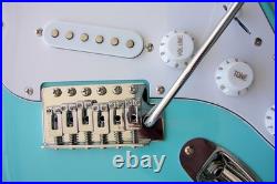LOADED Stratocaster Alder BODY/ Daphne Blue /Pickguard, Pickups, Bridge add Neck