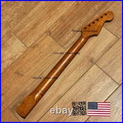 Lefty Roasted Flamed Maple Rosewood Strat Neck Reverse Left Fits Fender LSR22X Lefty Roasted Flamed Maple Rosewood Strat Neck Reverse Left Fits Fender LSR22X