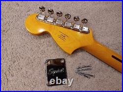 Loaded Fender Squier Classic Vibe 70's Stratocaster Neck withTuners, Plate, Screws