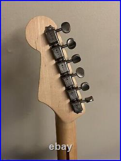 Luthier Made Fender Style Stratocaster HSS Strat Black Maple Neck Used