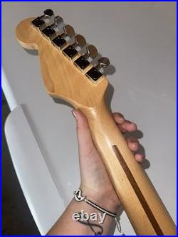 MIM Fender Stratocaster Guitar Neck 22 Frets Maple Rose Wood with Tuners