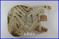 Mocha Swirl Mahogany SSS Strat Stratocaster body Fits Fender neck J172