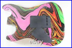 Multicolor DNA Strat Stratocaster body Fits Fender neck P300