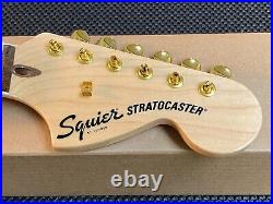 NEW Fender Squier 40th ANNIVERSARY GOLD EDITION STRATOCASTER NECK With TUNING PEGS