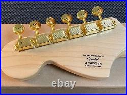 NEW Fender Squier 40th ANNIVERSARY GOLD EDITION STRATOCASTER NECK With TUNING PEGS