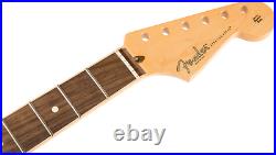 NIB USA Fender AMERICAN CHANNEL BOUND STRAT NECK Compound Radius Rosewood Board