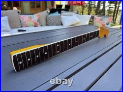 NOS ALLPARTS LICENSED Rosewood Stratocaster Neck with binding